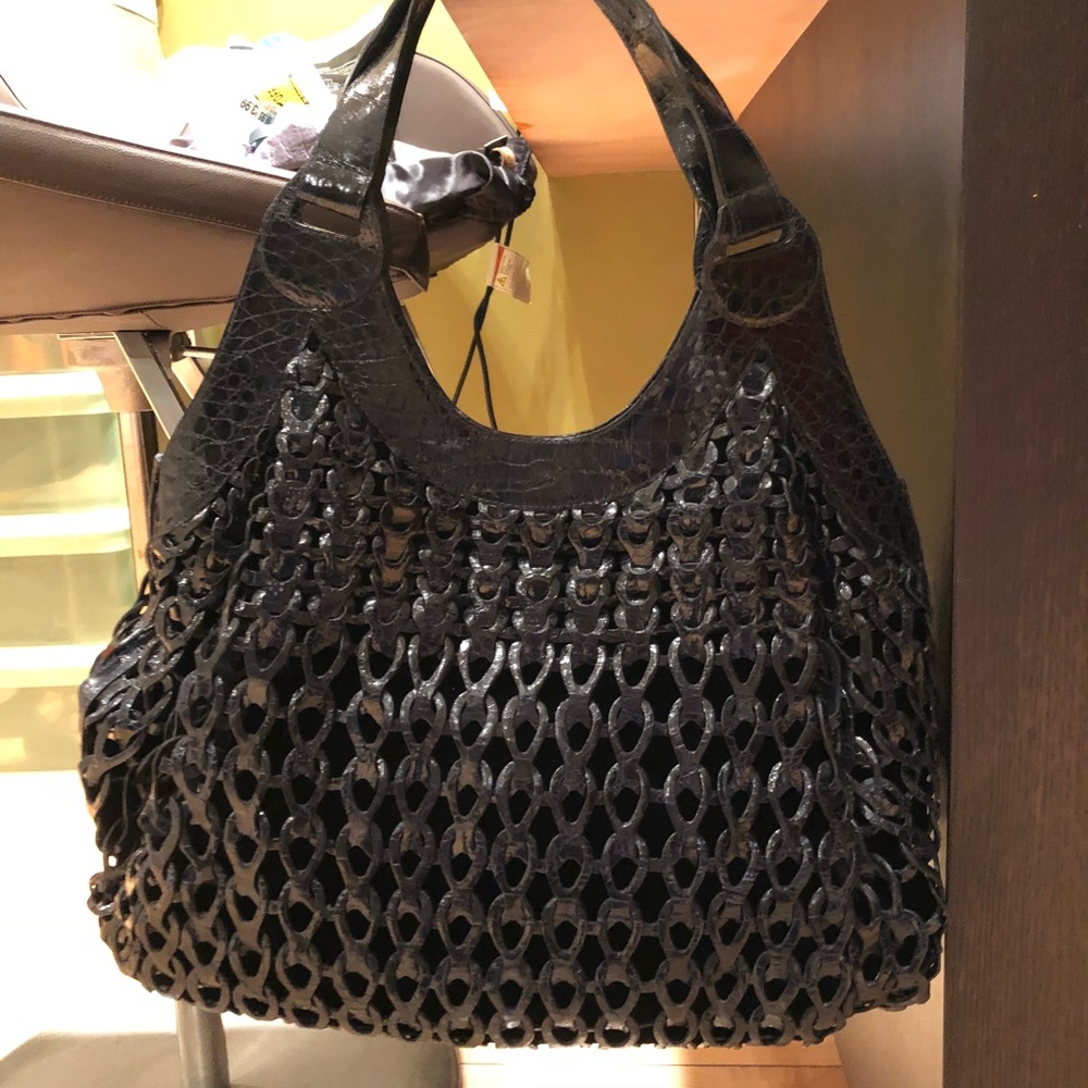 ONE OF A KIND Nancy Gonzalez crochet crocodile bag